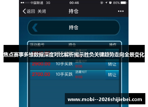 焦点赛事多维数据深度对比解析揭示胜负关键趋势走向全景变化 焦点赛事多维数据深度对比解析揭示胜负关键趋势走向全景变化